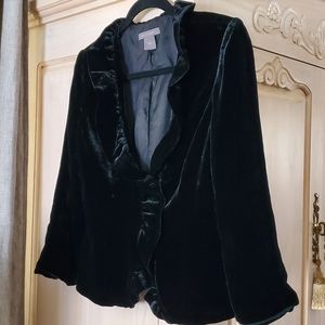 Silk Rayon Ann Taylor Velvet Jacket